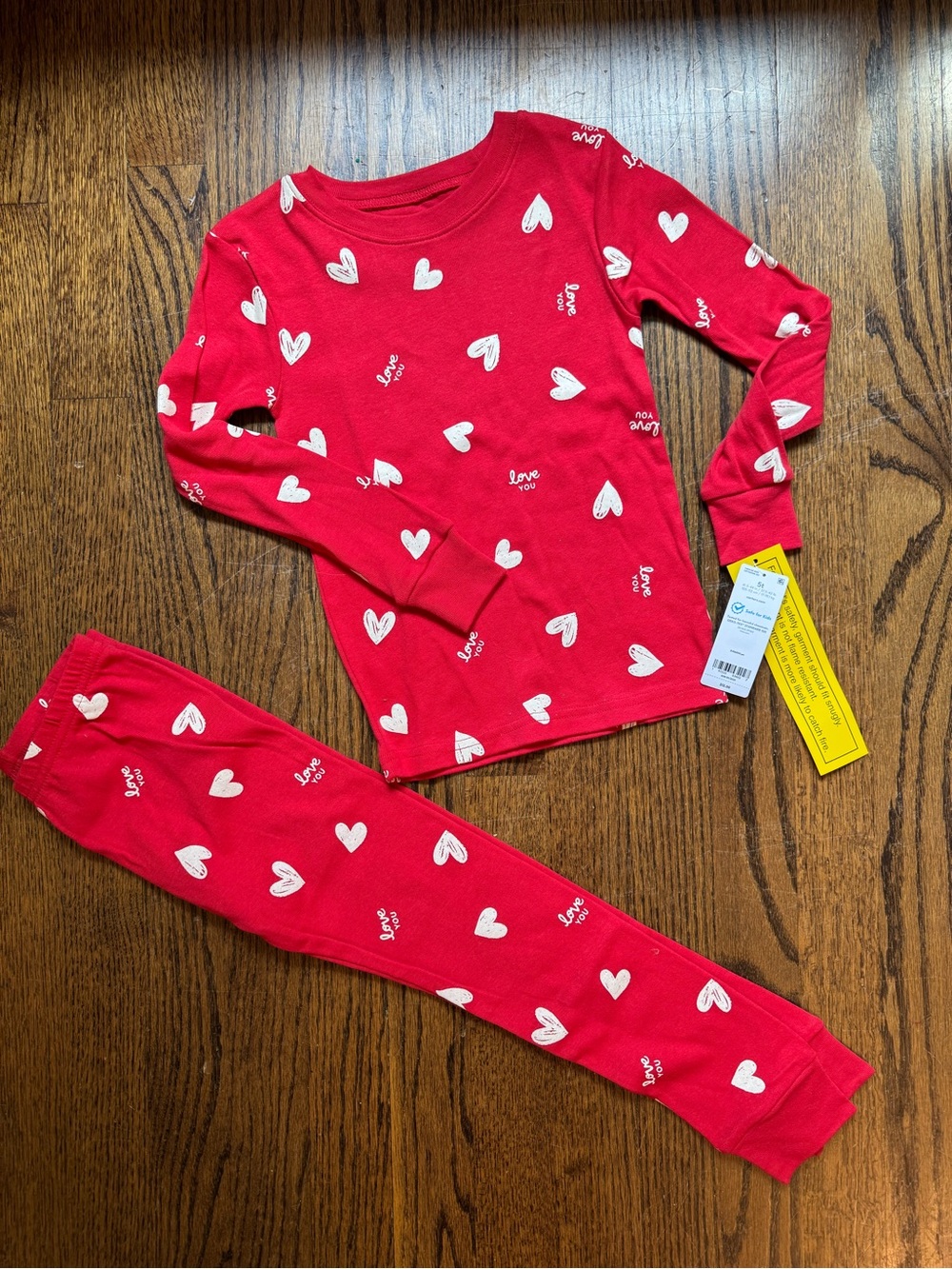 Carter's Red Heart-Print Kids Pajama Set